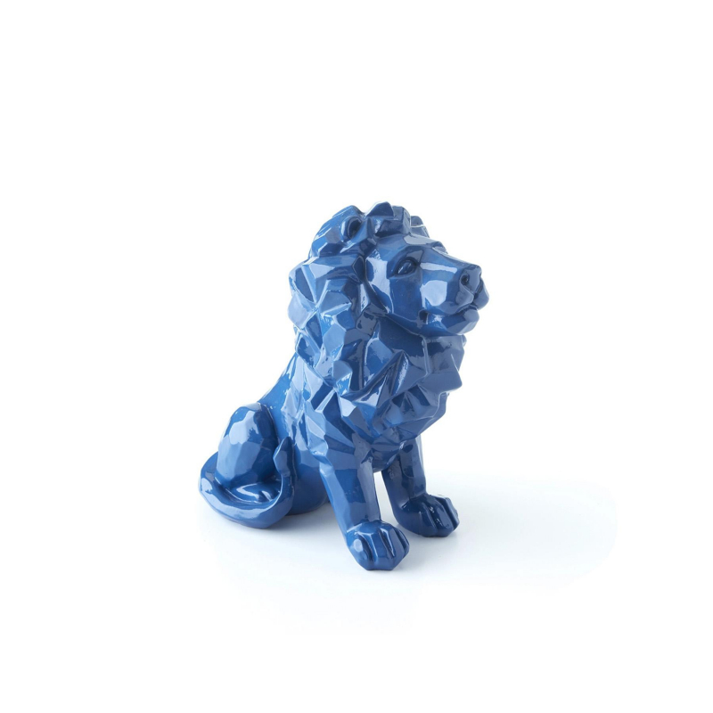 Statuette lion olympique lyonnais officielle bleu - OL