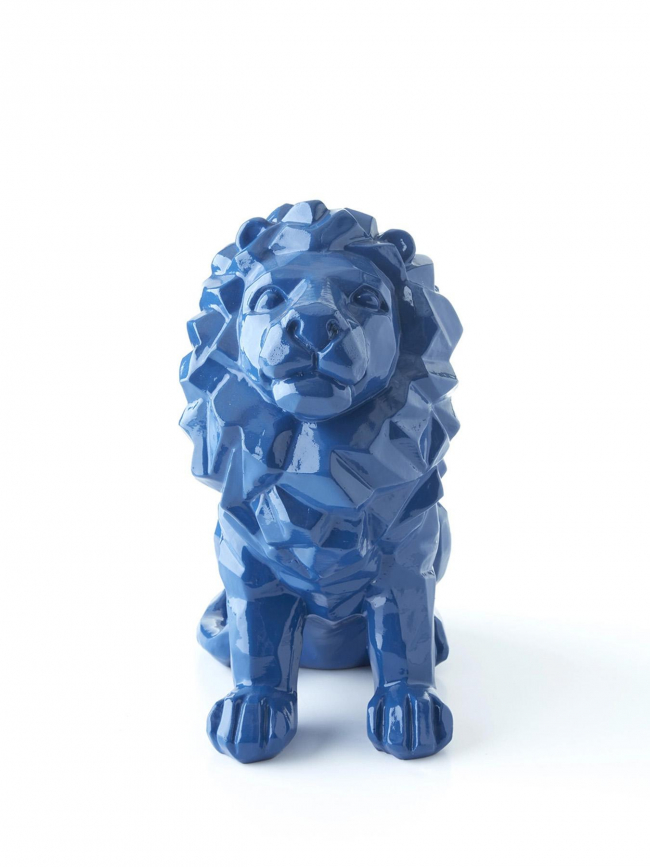 Statuette lion olympique lyonnais officielle bleu - OL