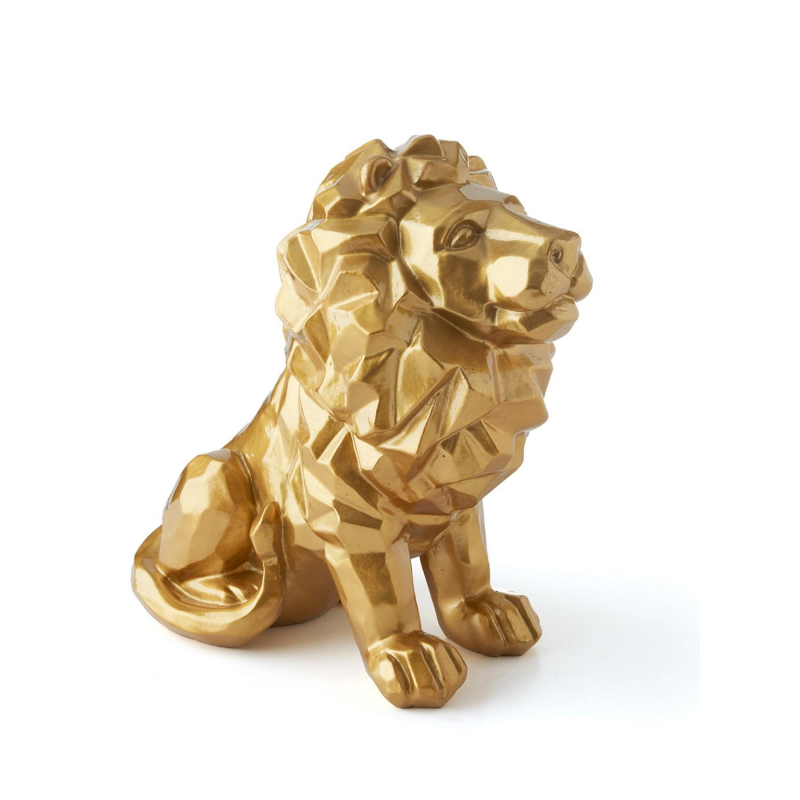 Statuette lion olympique lyonnais officielle doré - OL