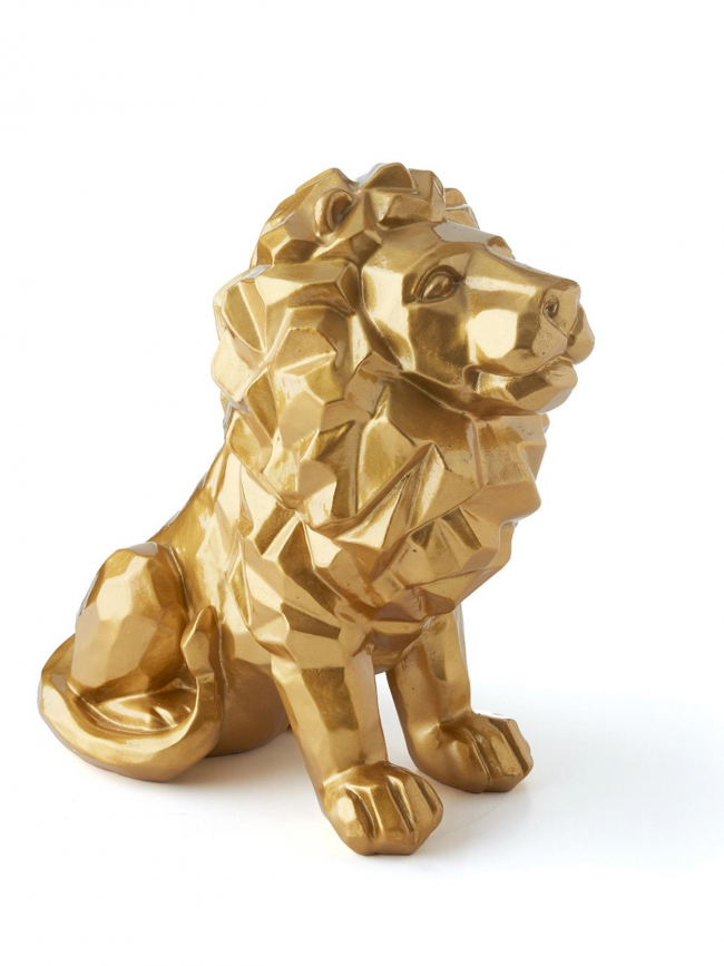 Statuette lion olympique lyonnais officielle doré - OL