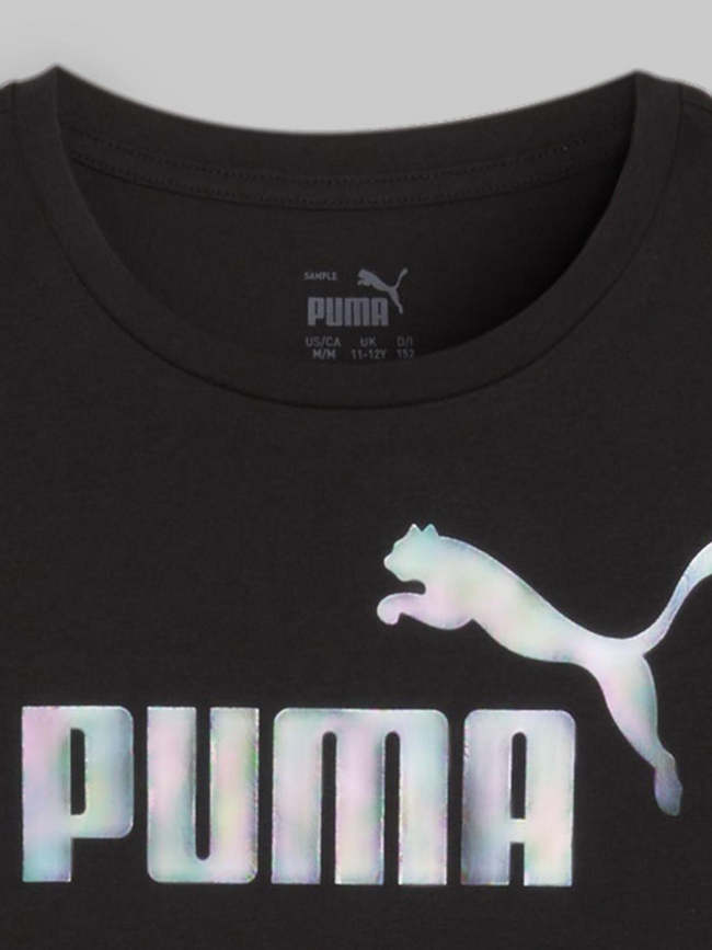 T-shirt graphic logo noir femme - Puma