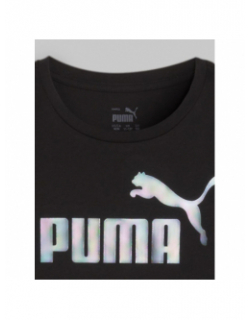 T-shirt graphic logo noir femme - Puma