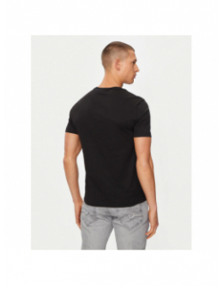 T-shirt brush logo noir homme - Calvin Klein