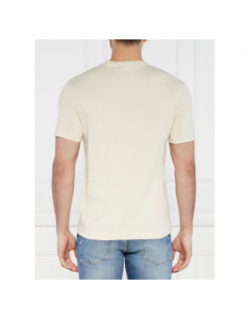 T-shirt brush logo beige homme - Calvin Klein