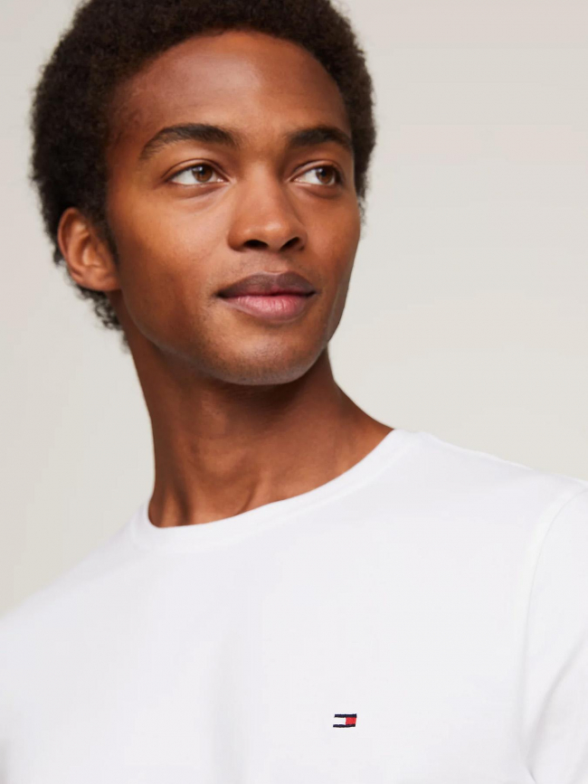 T-shirt core slim blanc homme - Tommy Hilfiger