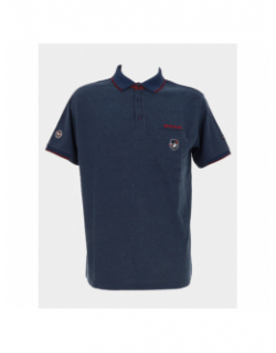 Polo manches courtes gentleman bleu marine homme - Union Black