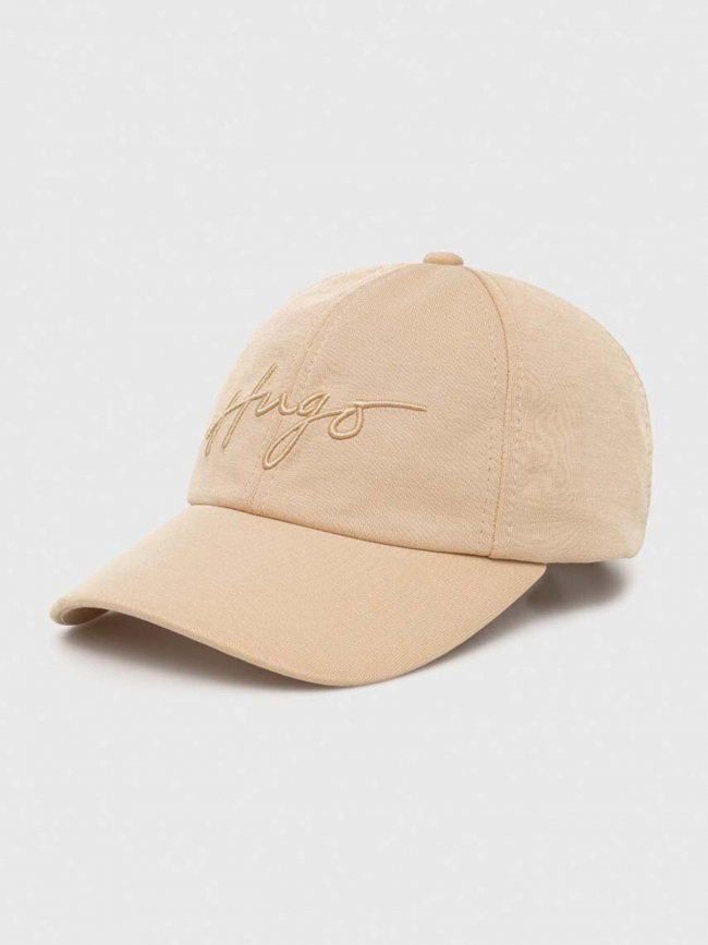 Casquette ally-j logo beige femme - Hugo