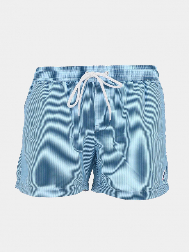 Short de bain rayé surf oslo bleu homme - Lagon Bleu