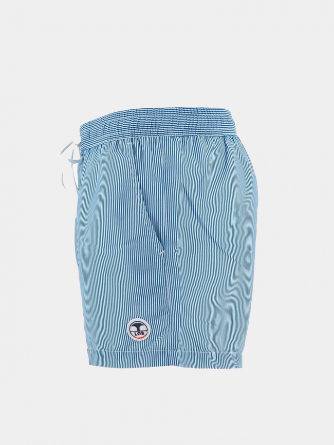 Short de bain rayé surf oslo bleu garçon - Lagon Bleu