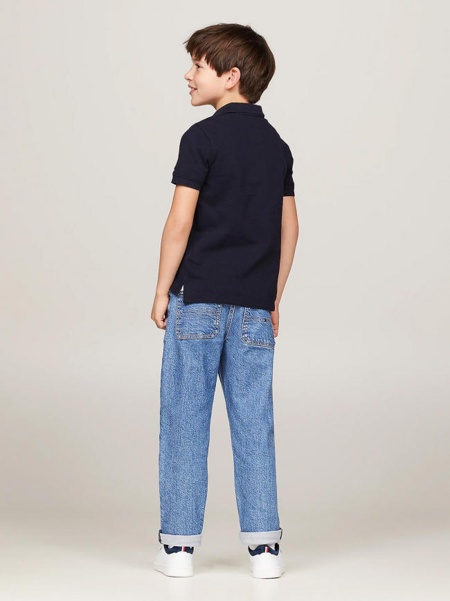 Polo monotype regular bleu marine enfant - Tommy Hilfiger