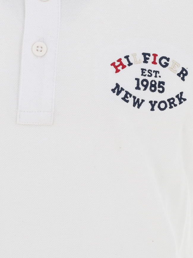 Polo monotype regular blanc enfant - Tommy Hilfiger