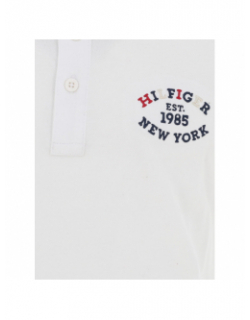 Polo monotype regular blanc enfant - Tommy Hilfiger