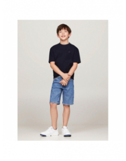 T-shirt essential logo bleu marine enfant - Tommy Hilfiger