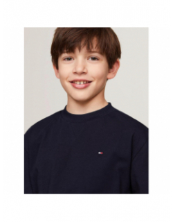 T-shirt essential logo bleu marine enfant - Tommy Hilfiger