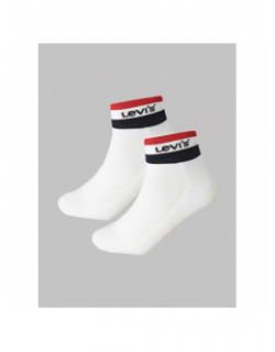 Pack 2 paires de chaussettes sport stripe blanc - Levi's