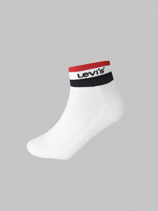 Pack 2 paires de chaussettes sport stripe blanc - Levi's