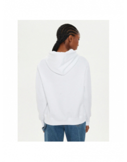 Sweat monologo regular blanc femme - Calvin Klein Jeans