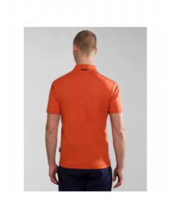 Polo manches courtes e-smallwood orange homme - Napapijri