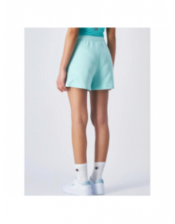 Short logo brodé vert d'eau femme - Champion