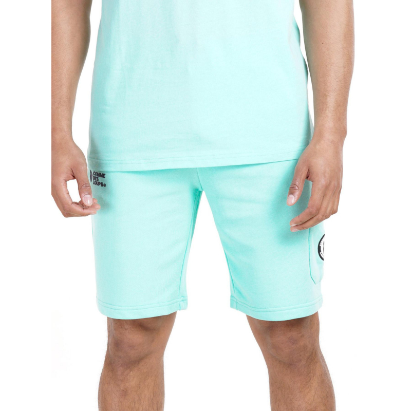 Short jogging classico vert d'eau homme - Comme Des Loups