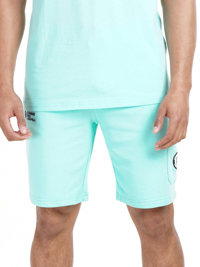 Short jogging classico vert d'eau homme - Comme Des Loups