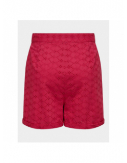 Short saldi broderie rose femme - Only