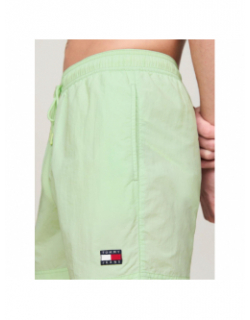 Short de bain crinkle nylon vert homme - Tommy Jeans