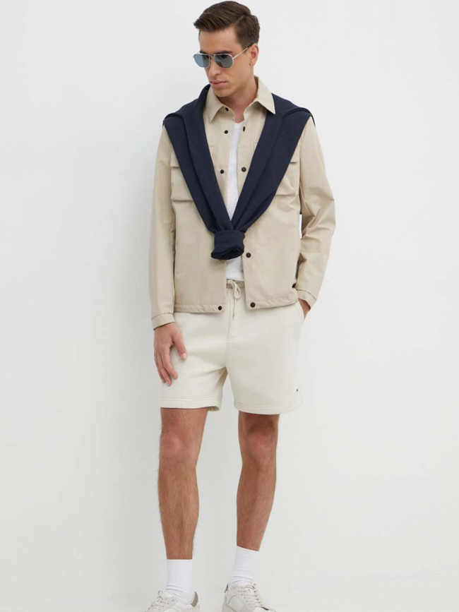 Short molletonné beach fleece beige homme - Tommy Jeans