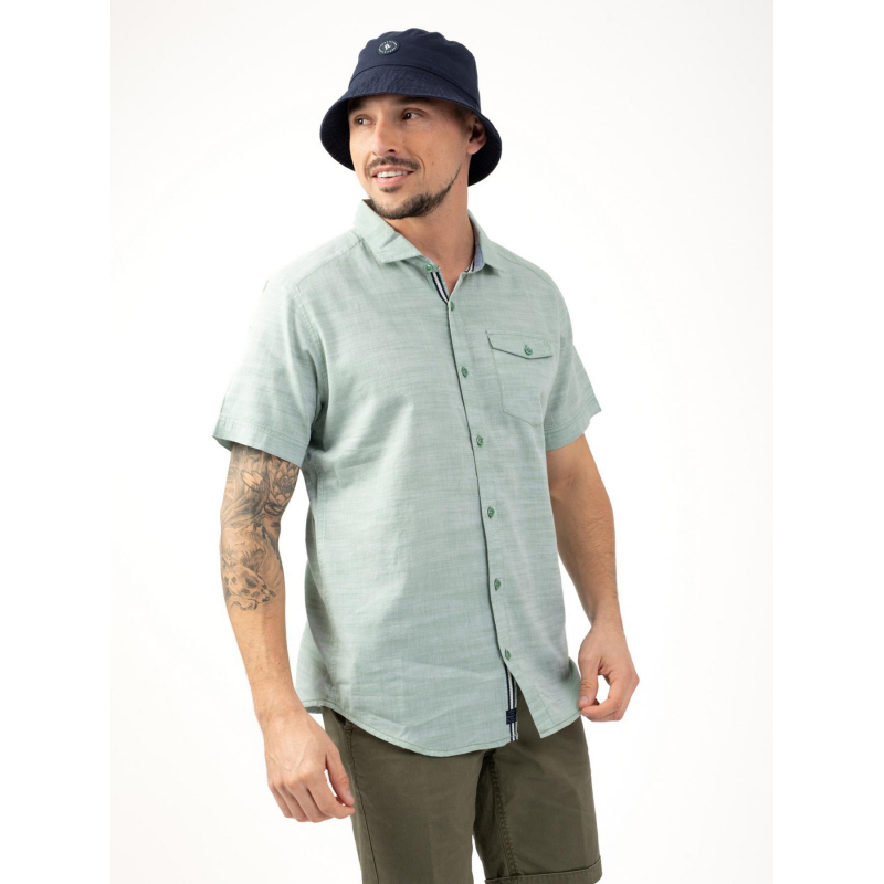 Chemise manches courtes vert homme - Sun Valley