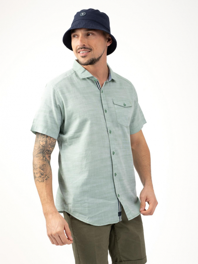 Chemise manches courtes vert homme - Sun Valley