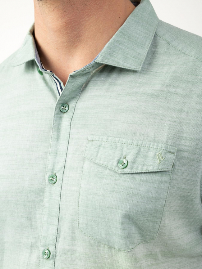 Chemise manches courtes vert homme - Sun Valley