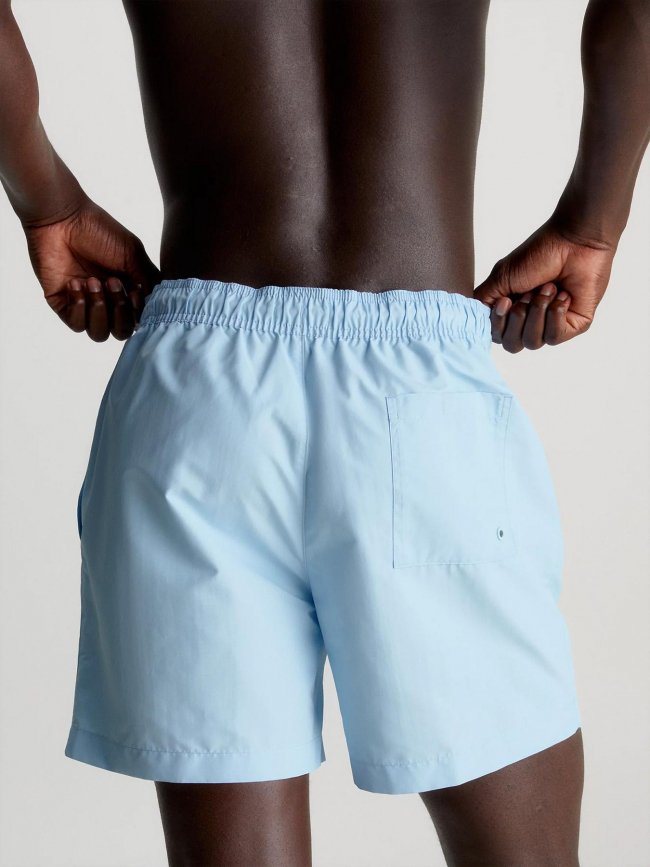 Short de bain medium drawstring bleu ciel homme - Calvin Klein