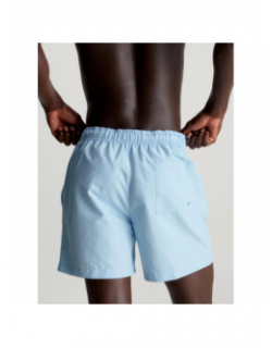 Short de bain medium drawstring bleu ciel homme - Calvin Klein