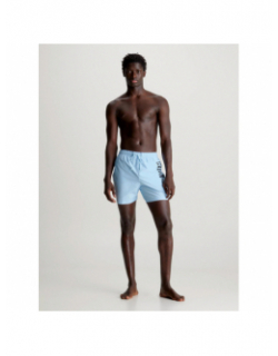 Short de bain medium drawstring bleu ciel homme - Calvin Klein