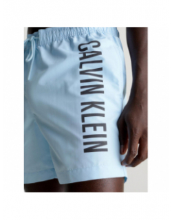 Short de bain medium drawstring bleu ciel homme - Calvin Klein