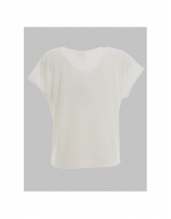 Top col v joy linnen blanc femme - Vero Moda