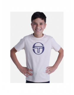 T-shirt pixel co beige enfant - Sergio Tacchini