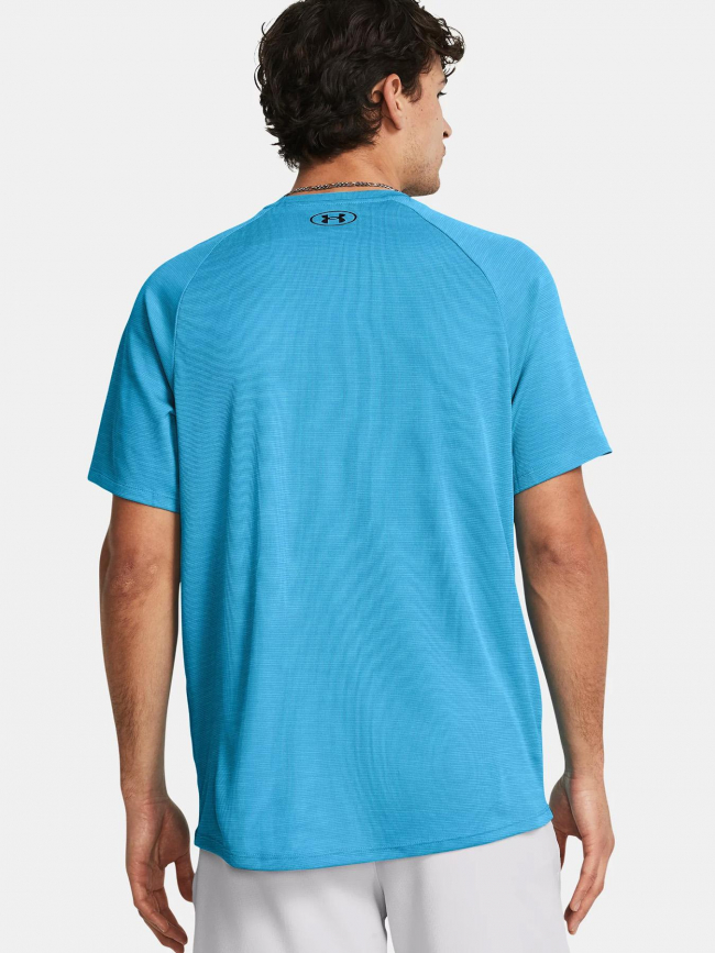 T-shirt uni tech texturé bleu homme - Under Armour