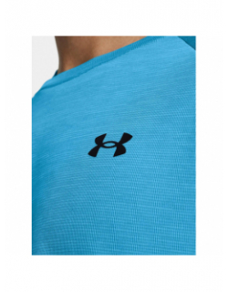 T-shirt uni tech texturé bleu homme - Under Armour
