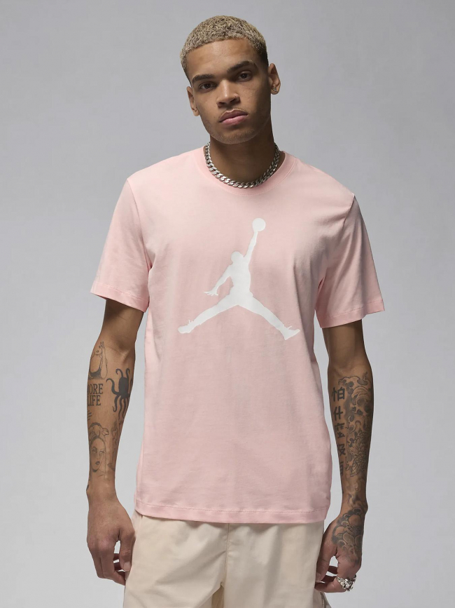 T-shirt logo jordan jumpman rose homme - Nike