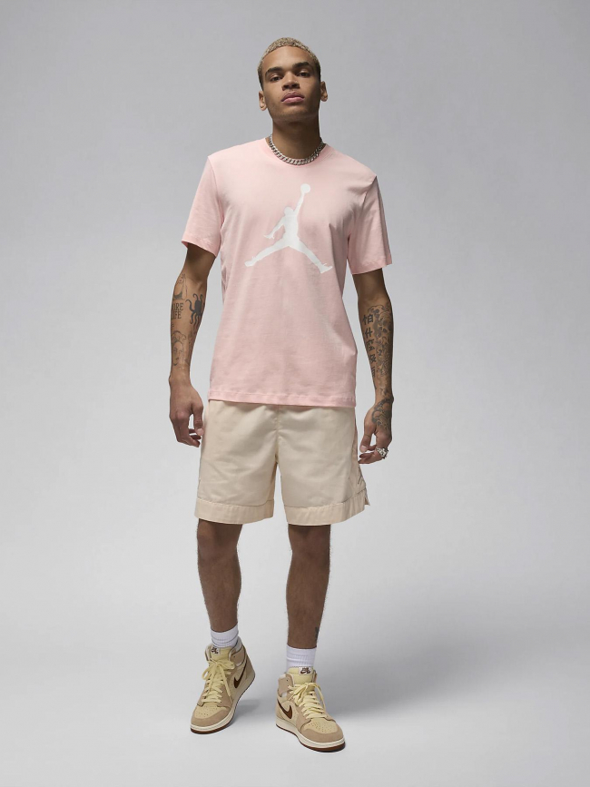 T-shirt logo jordan jumpman rose homme - Nike