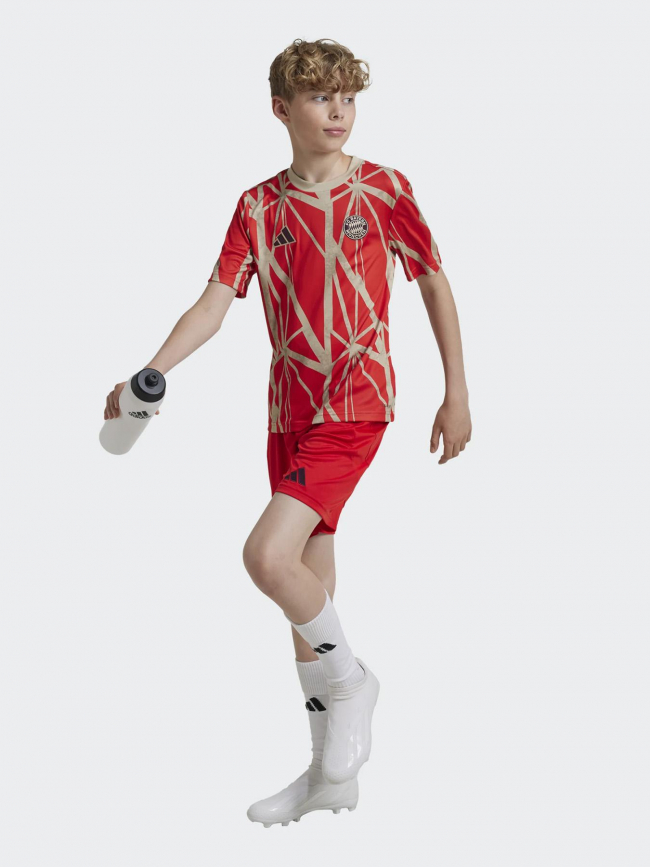 Maillot d'avant match fc bayern munich rouge enfant - Adidas