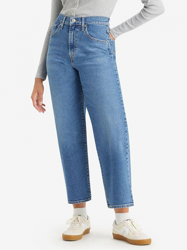 Jean large taille haute bleu femme - Levi's