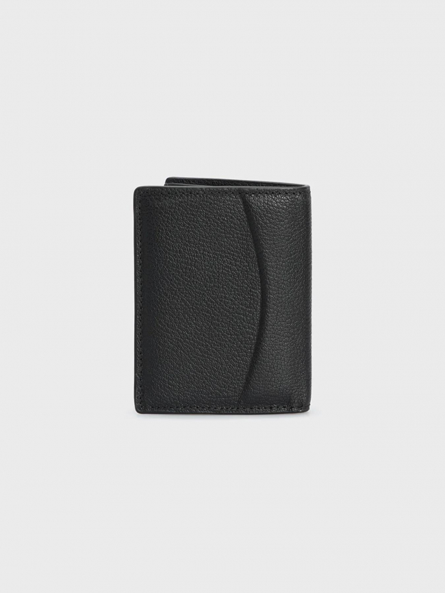 Portefeuille en cuir minimal focus bifold noir homme - Calvin Klein