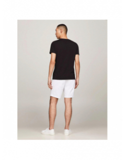 T-shirt core tommy logo noir homme - Tommy Hilfiger