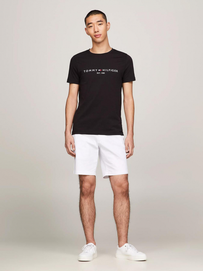 T-shirt core tommy logo noir homme - Tommy Hilfiger