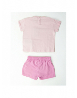 Ensemble t-shirt short happy rose bébé - Champion