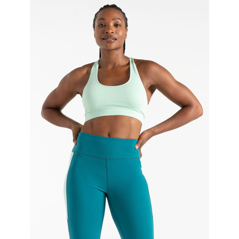 Brassière de sport don't sweat it vert d'eau femme - Dare 2b