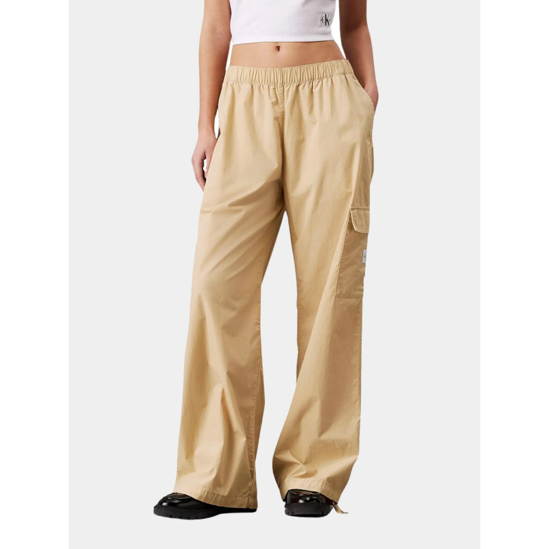 Pantalon cargo utility beige femme - Calvin Klein