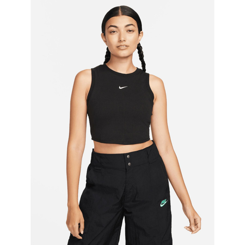 Débardeur nsw essential rib crp tank noir femme - Nike